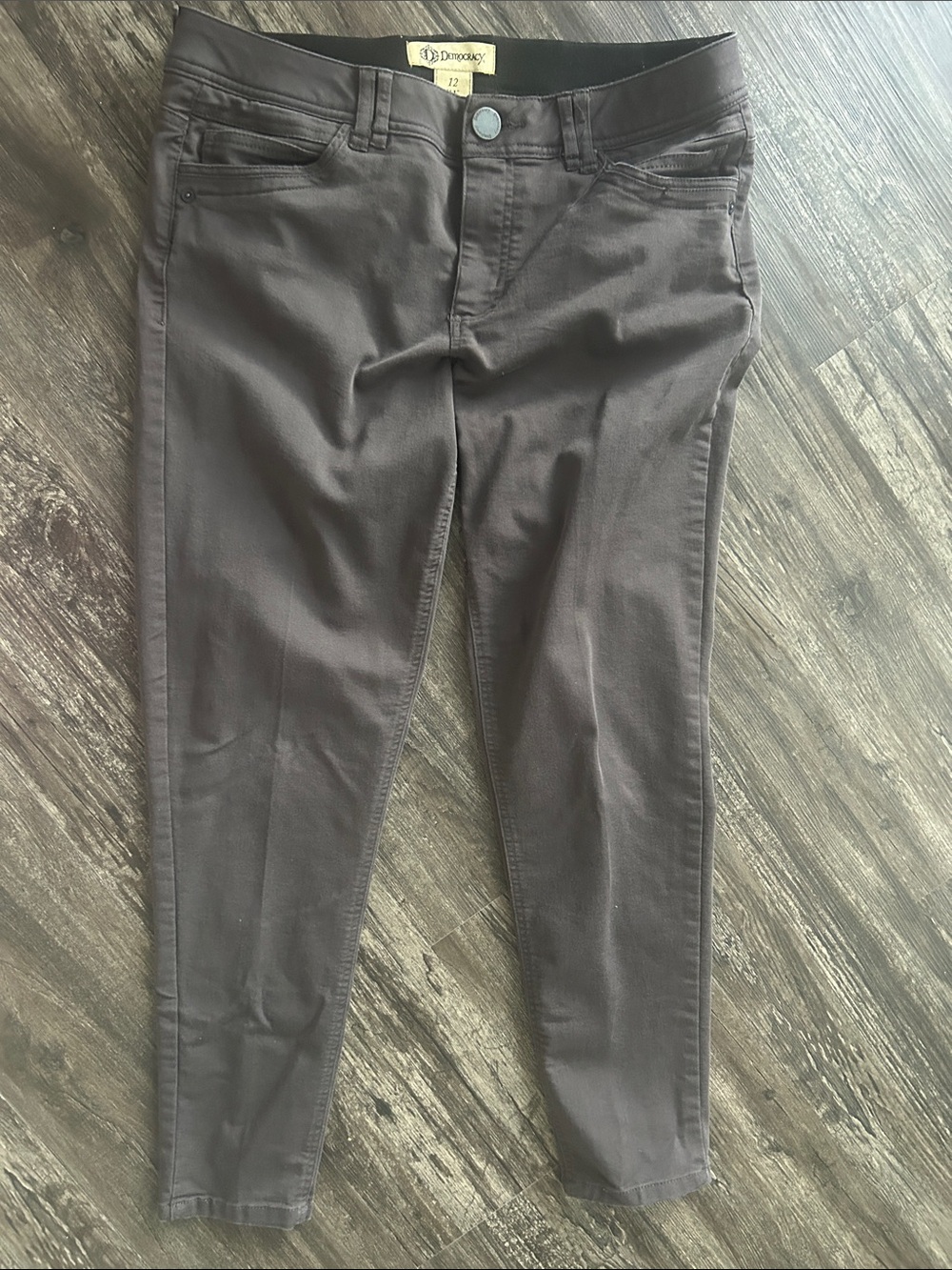 Democracy Brown Skinny Ankle Pants